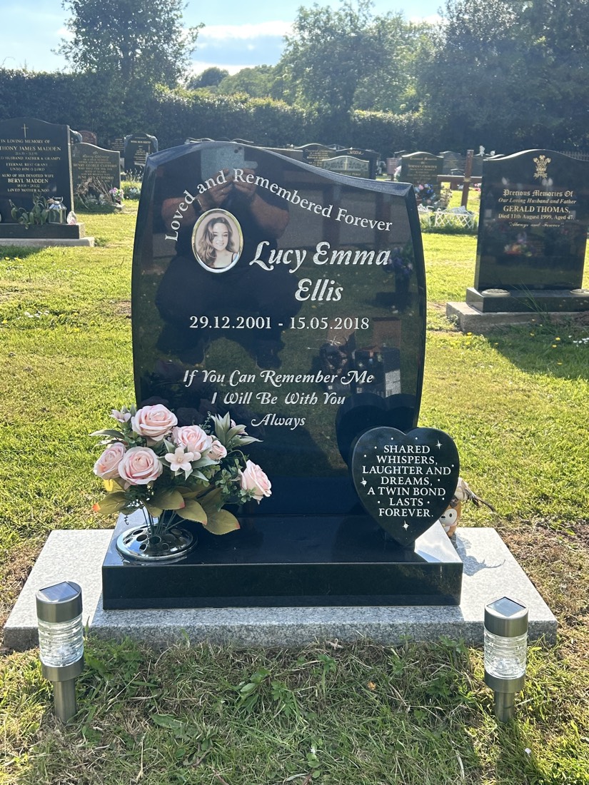 Lucy's headstone